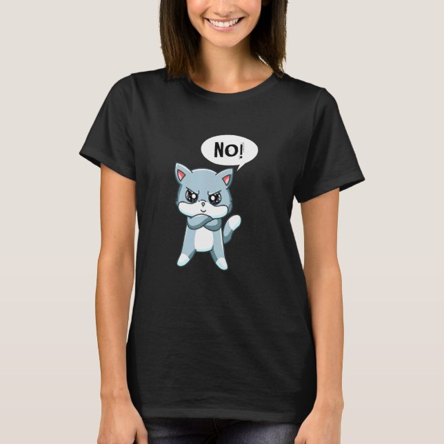 Arg Påstående Cat T Shirt (Framsida)