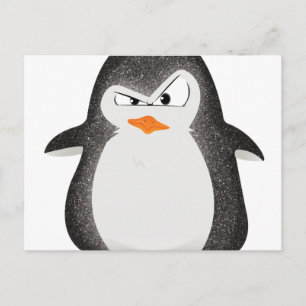 Arg Penguin Glitter Photo Print Vykort