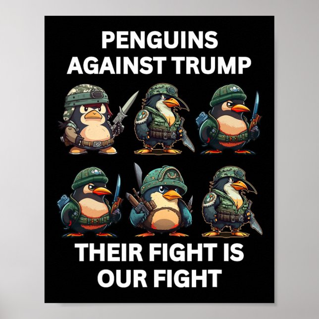 Arg Penguins mot att trappa upp sin kamp är vårt n Poster (Framsidan)
