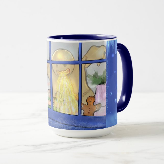 Arg Pepparkaksgubbe Mugg - Helgdag Tale (Framsida höger)