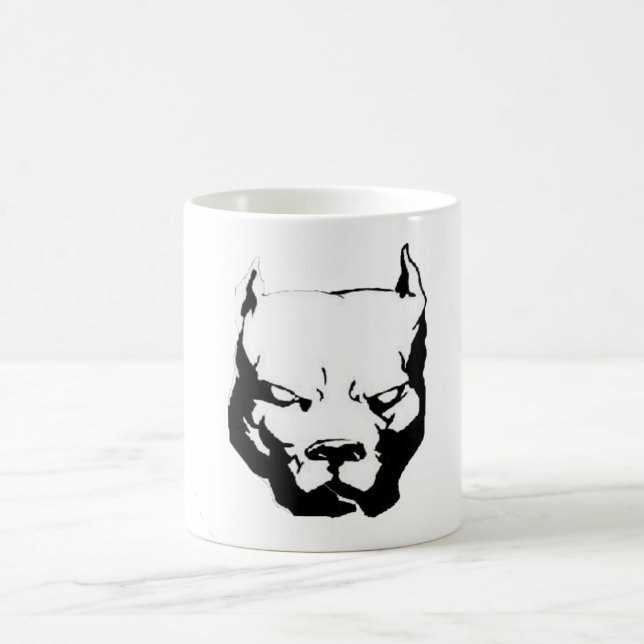 Arg Pitbull-Hund Kaffemugg (Center)
