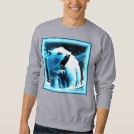 "Arg Polar Bear" Cute Painting. Köp nu Lång Ärmad Tröja