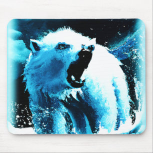 "Arg Polar Bear" Cute Painting. Köp nu Musmatta