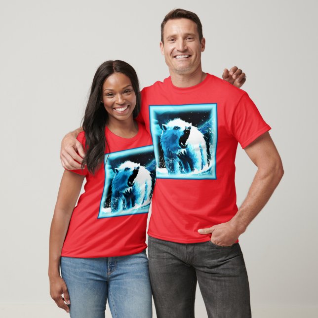 "Arg Polar Bear" Cute Painting. Köp nu T Shirt (Unisex)