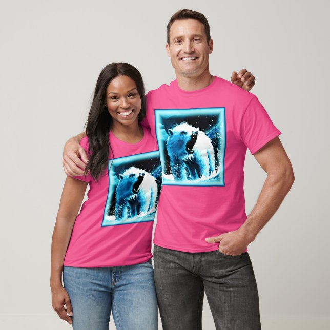 "Arg Polar Bear" Cute Painting. Köp nu T Shirt (Unisex)