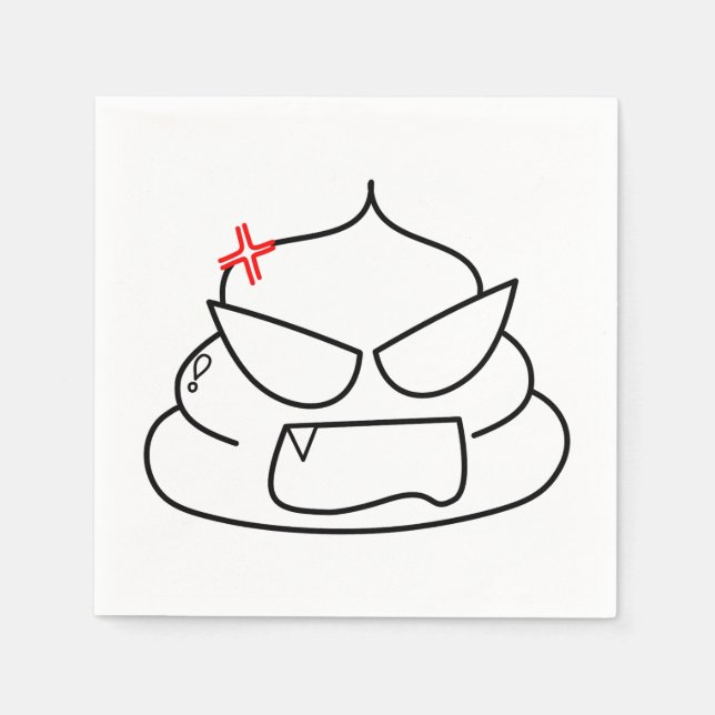 Arg Poop - Brootsch the PooPoo Pappersservett (Framsidan)