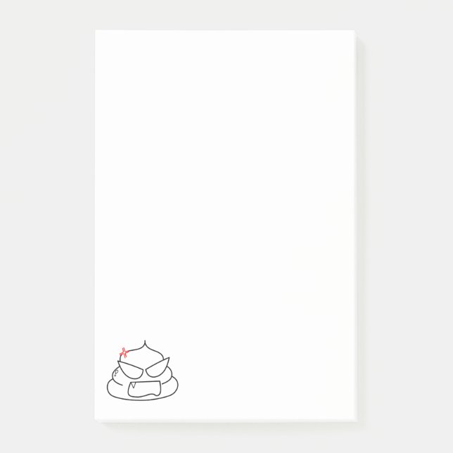 Arg Poop - Brootsch the PooPoo Post-it Block (Framsida)