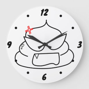 Arg Poop - Brootsch the PooPoo Stor Klocka