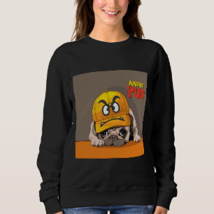 Arg Pug.Cute Pug har en rolig arg som Essent T Shirt