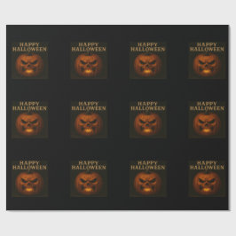 Arg Pumpkin Halloween Wrapping Papper Presentpapper