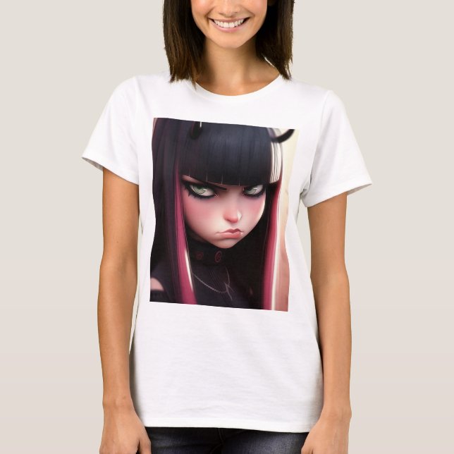 Arg Punk Rocker Girl T Shirt (Framsida)