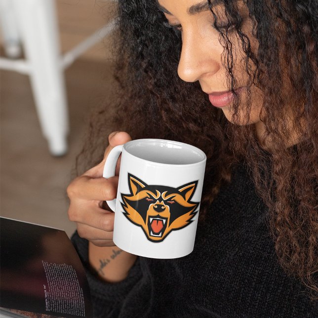 Arg Raccoon Ansikte Coffee Mugg (Skapare uppladdad)