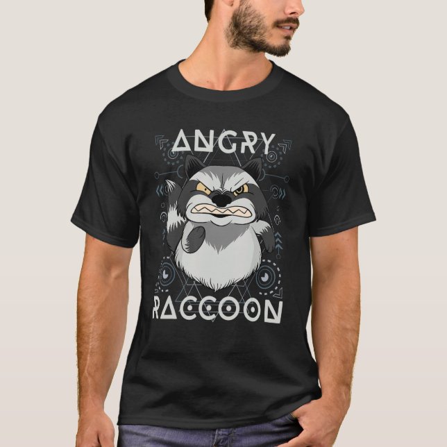 Arg Raccoon T Shirt (Framsida)