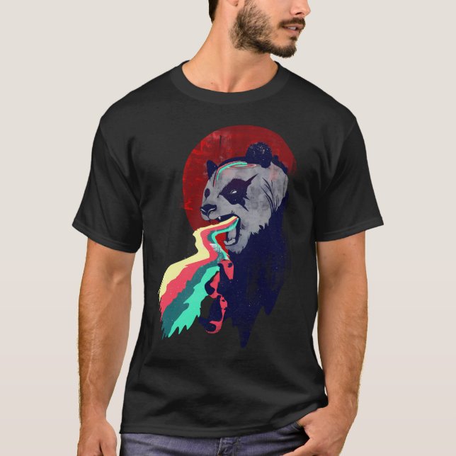 Arg Rainbow Panda T Shirt (Framsida)