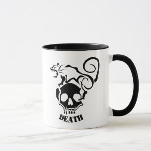 Arg Råtta på ett ondskefullt skull Mugg