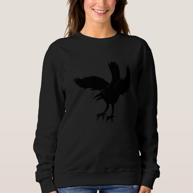 Arg Raven Kråka Bird T Shirt (Framsida)