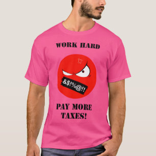Arg Red Emoji Betalar fler skatter Manar White T Shirt
