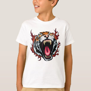 Arg Roaring Tiger Ansikte T Shirt