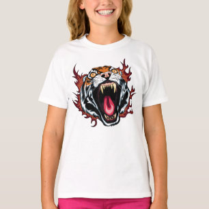 Arg Roaring Tiger Ansikte T Shirt