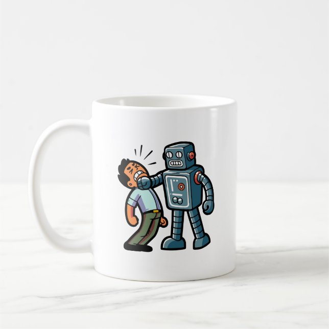 Arg Robot Kaffemugg (Vänster)