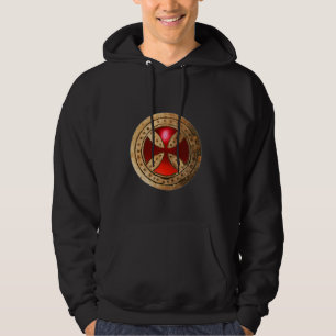 ARG röd RubyGem för ANTIKVITET TEMPLAR Hoodie