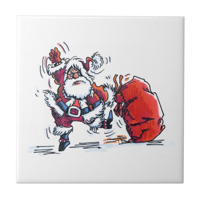 Arg Santa small keramic tile Kakelplatta (Framsidan)