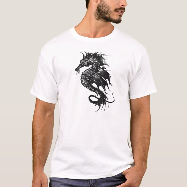 Arg Sea Horse in Black Tee Shirt (Framsida)