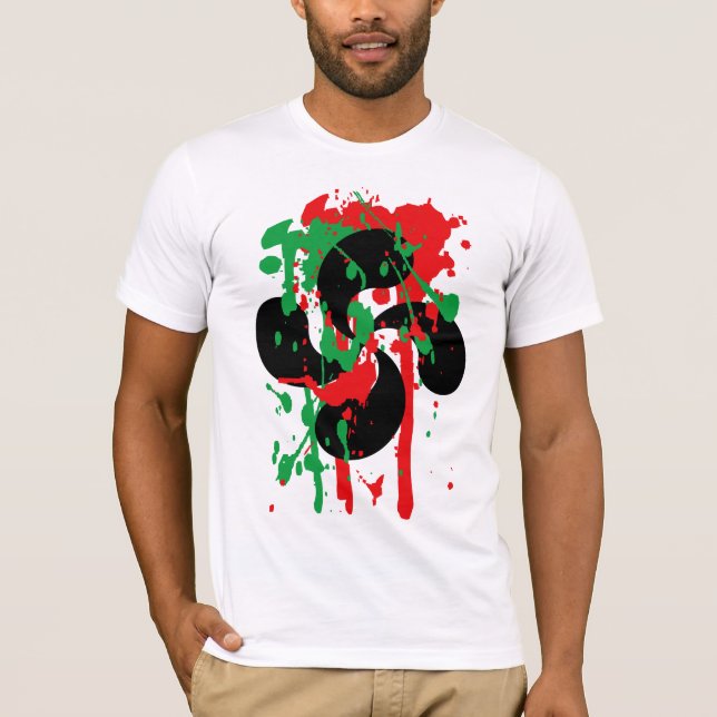 Arg skjorta för bask t shirt (Framsida)