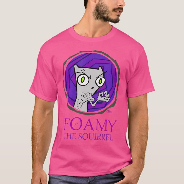 Arg skumma ekorren (klassisk serie) t shirt (Framsida)