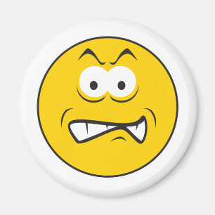 Arg Snarling Ansikte Magnet
