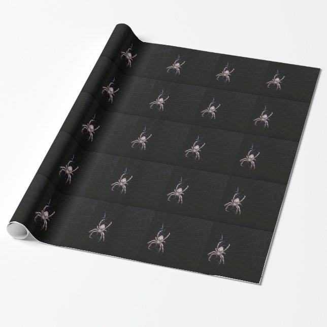 Arg spindel~ som slår in papper presentpapper (Utrullad)