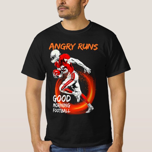 Arg Springa Bra Football Cute Sport Älskare T Shirt (Framsida)