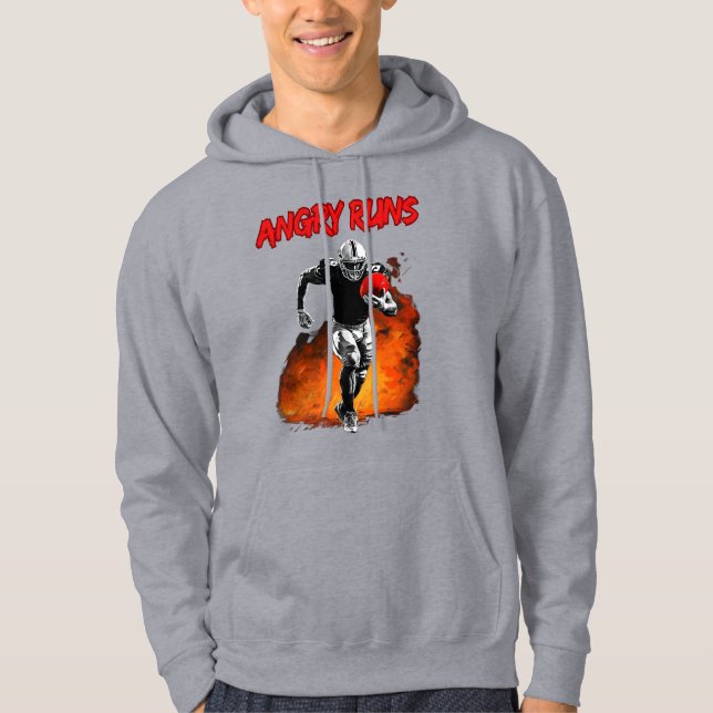 Arg Springa Bra Morgonfotboll för Fläkt Hoodie (Framsida)