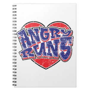 Arg Springa fläkt design v2 Anteckningsbok