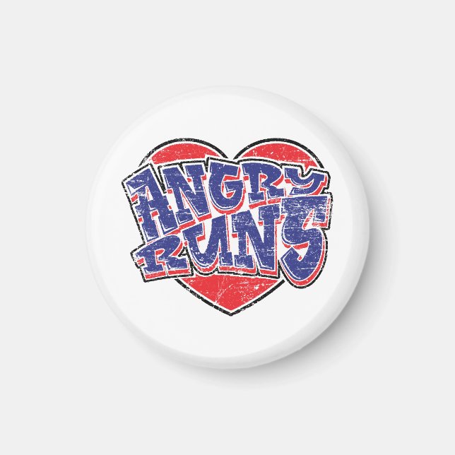 Arg Springa fläkt design v2 Magnet (Framsidan)