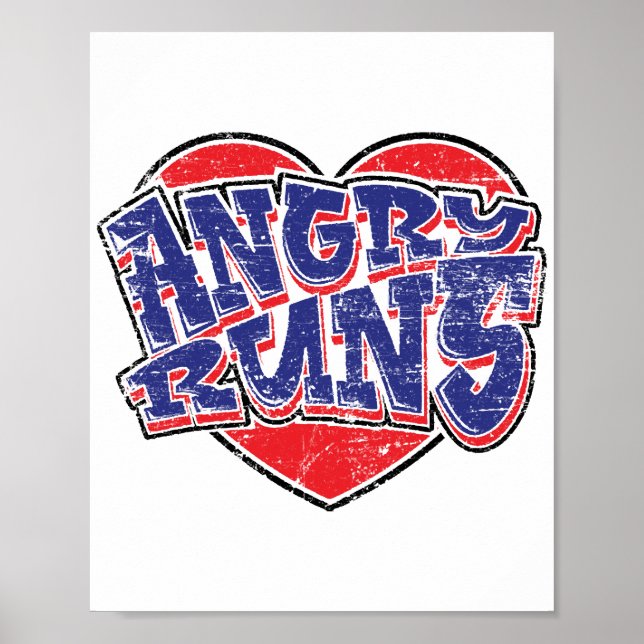 Arg Springa fläkt design v2 Poster (Framsidan)