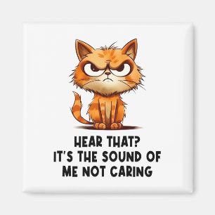 Arg Stressat Cat Funny Stressa PM för Cat Lover Magnet