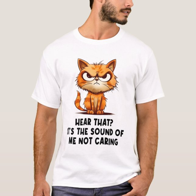 Arg Stressat Cat Funny Stressa PM för Cat Lover T Shirt (Framsida)