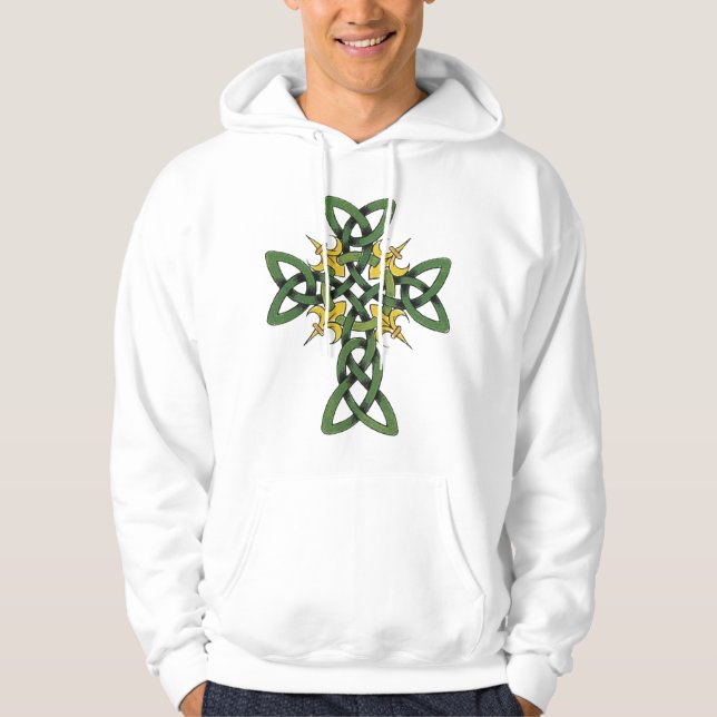 Arg T-tröja för Celtic Hoodie (Framsida)