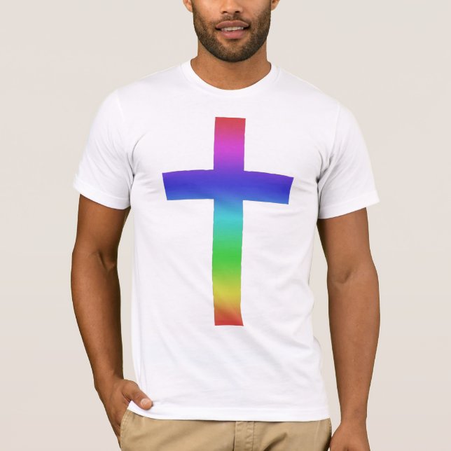 Arg T-tröja för regnbåge Tee Shirt (Framsida)