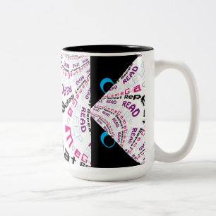 Arg Tecknad Ögon Rad Chic Geek Gamer Code Mugg