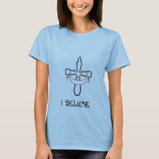 Arg teckning som JAG TROR T Shirt
