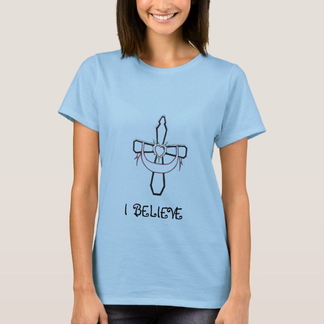 Arg teckning som JAG TROR T Shirt (Framsida)