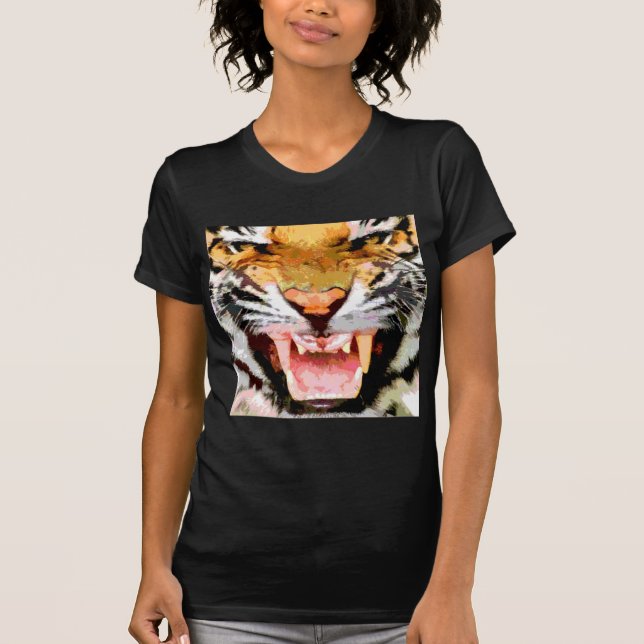 Arg Tiger - Ögon Tiger Tee Shirt (Framsida)