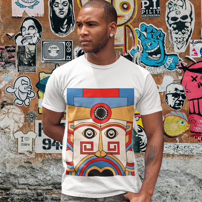 Arg Tiki Mask Art T Shirt (Skapare uppladdad)