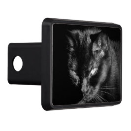 Arg tittar svart katt skydd för dragkrok