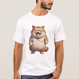 Arg tjock cat gullig arg cat t shirt