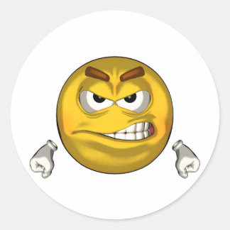 Arg - ton runt klistermärke