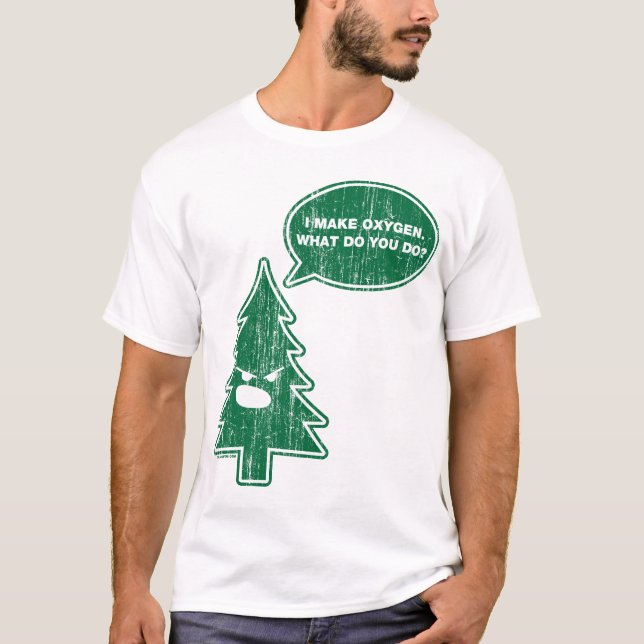 Arg Träd (vintage) T Shirt (Framsida)