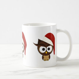 Arg Uggla med jultomten Hat Kaffemugg